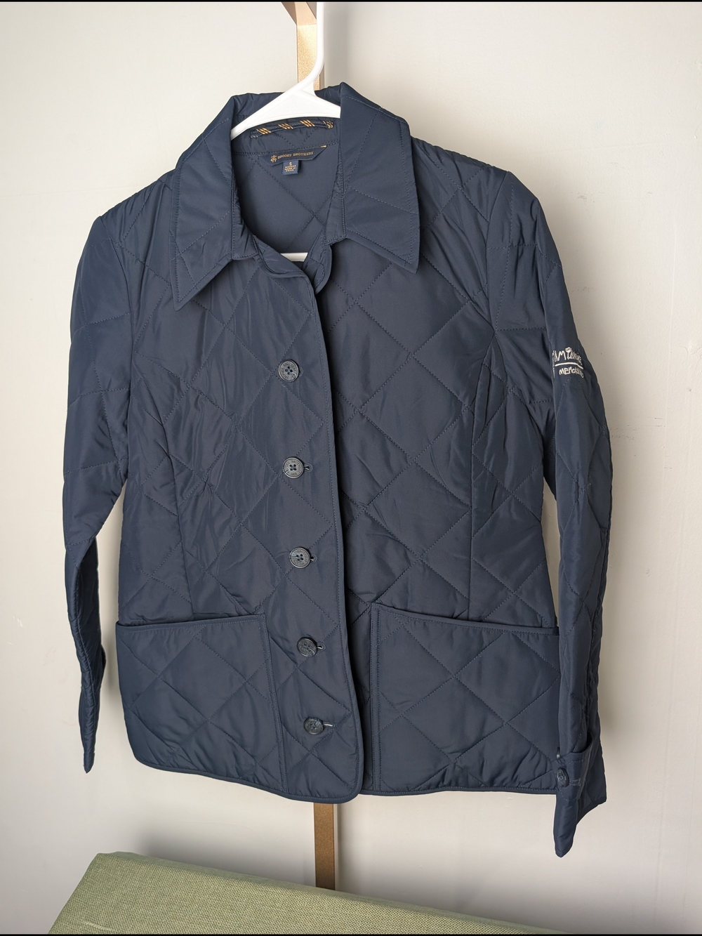 Brooks Brothers Lightweight Quilted Navy Jacket